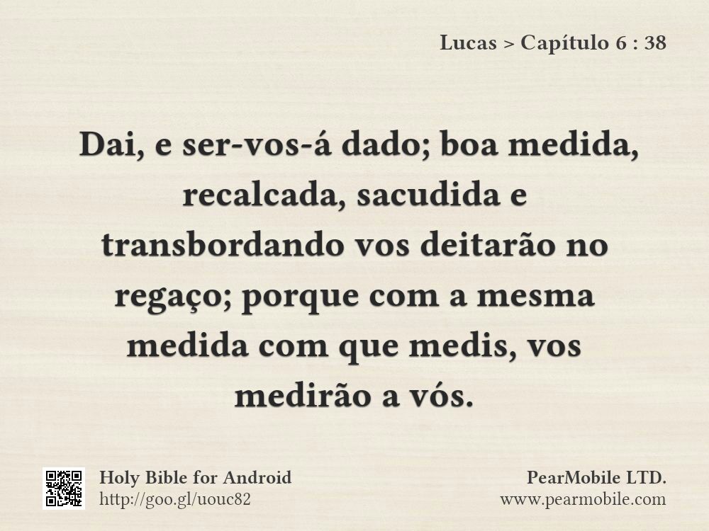 Lucas, Capítulo 6:38